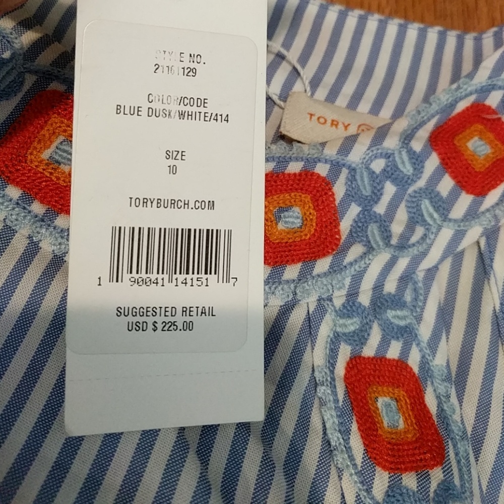 Tory Burch Leyla Tank Top Striped Blouse - Picture 5 of 7